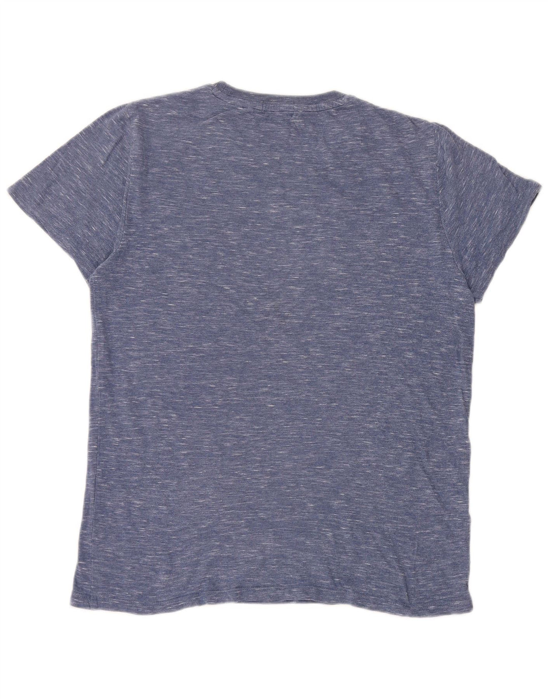 Camiseta masculina Superdry Top médio azul manchado