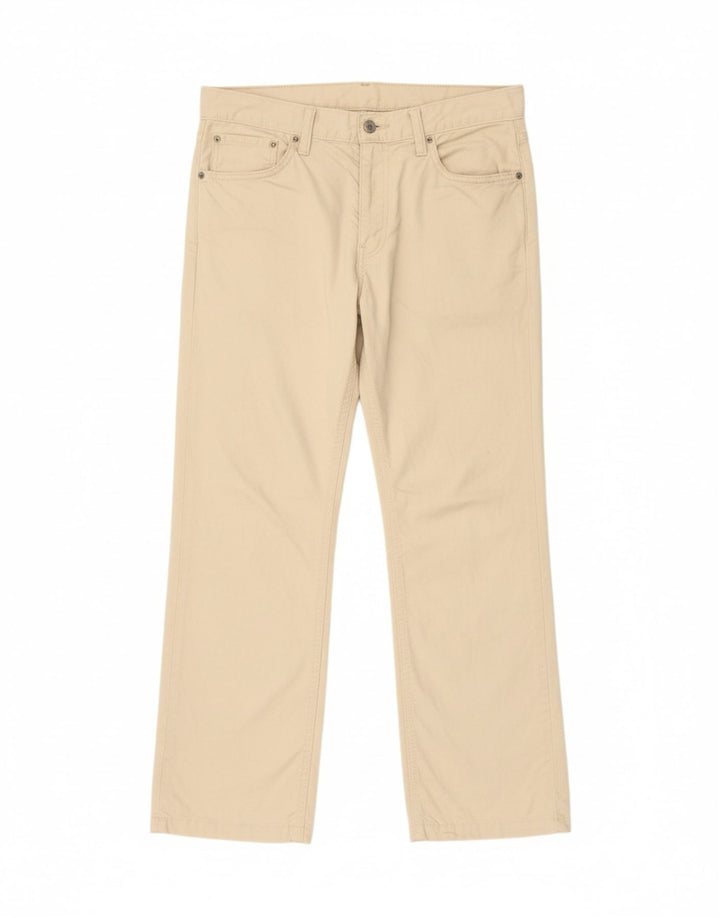 LEVI'S Mens 514 Straight Casual Trousers W34 L28 Beige Cotton Vintage Levi's and Second-Hand Levi's from Messina Hembry 