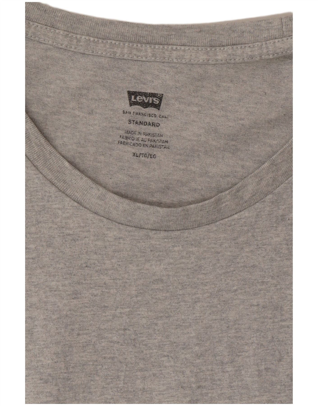 Camiseta masculina padrão Levi's XL cinza