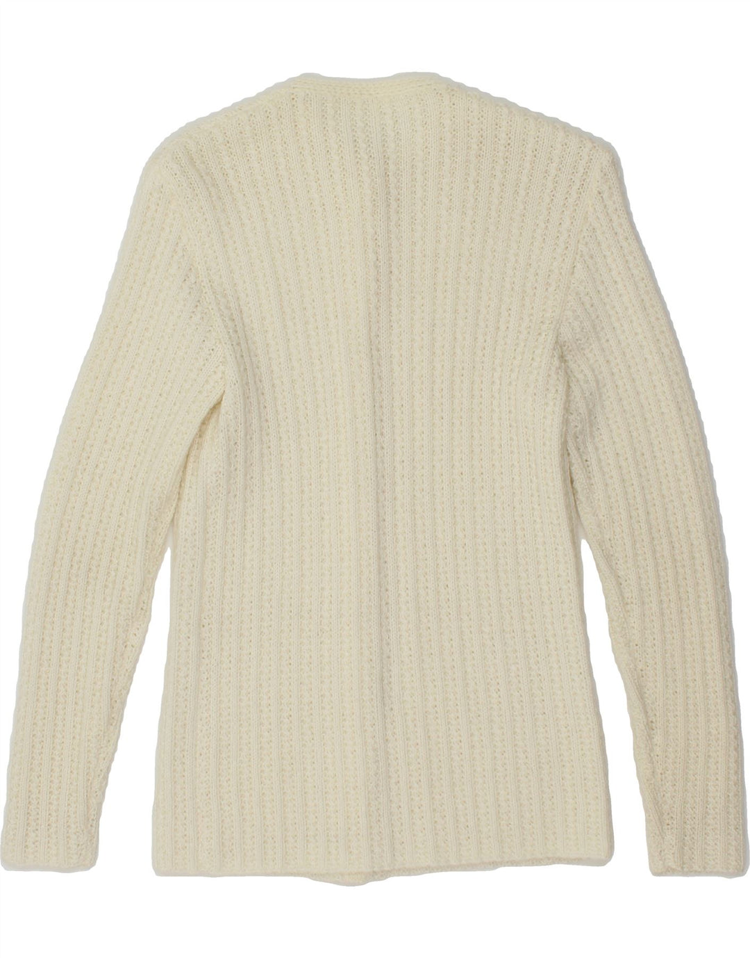 VINTAGE Womens Cardigan Sweater UK 4 XS Off White Vintage Vintage and Second-Hand Vintage from Messina Hembry 
