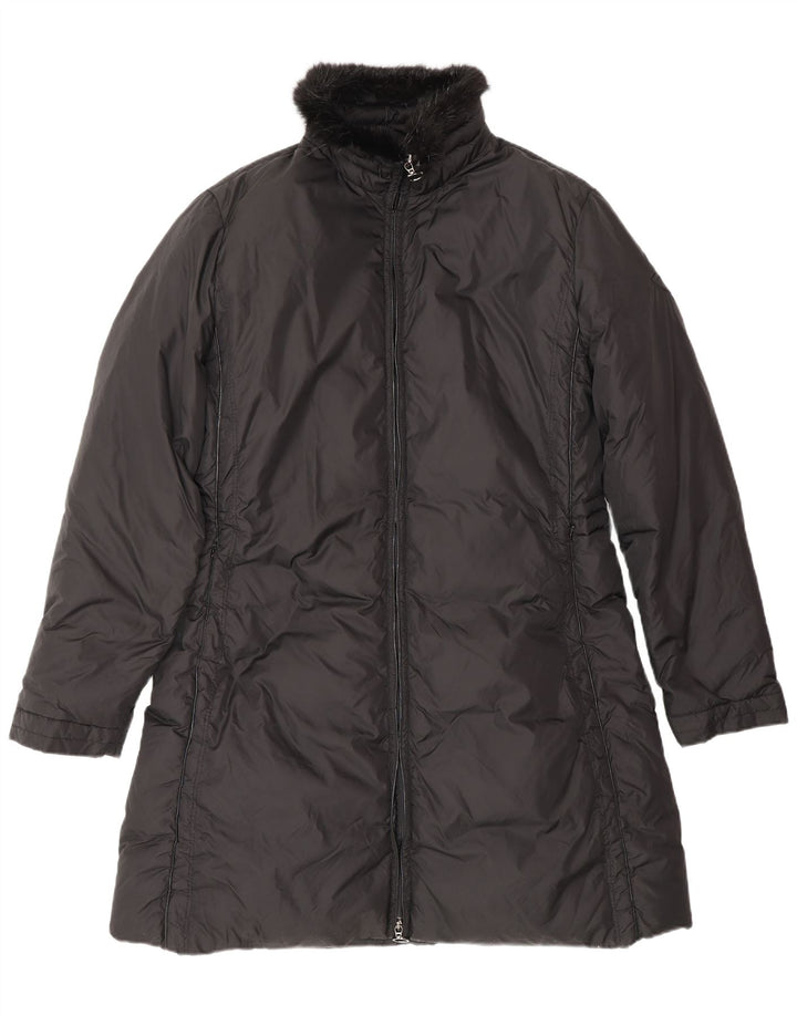 Casaco acolchoado feminino MONCLER tamanho 5 2XL poliéster preto inverno