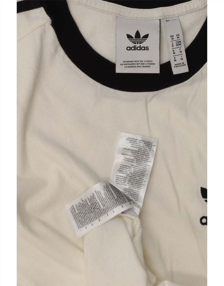 ADIDAS Camiseta Masculina Top Médio Algodão Branco