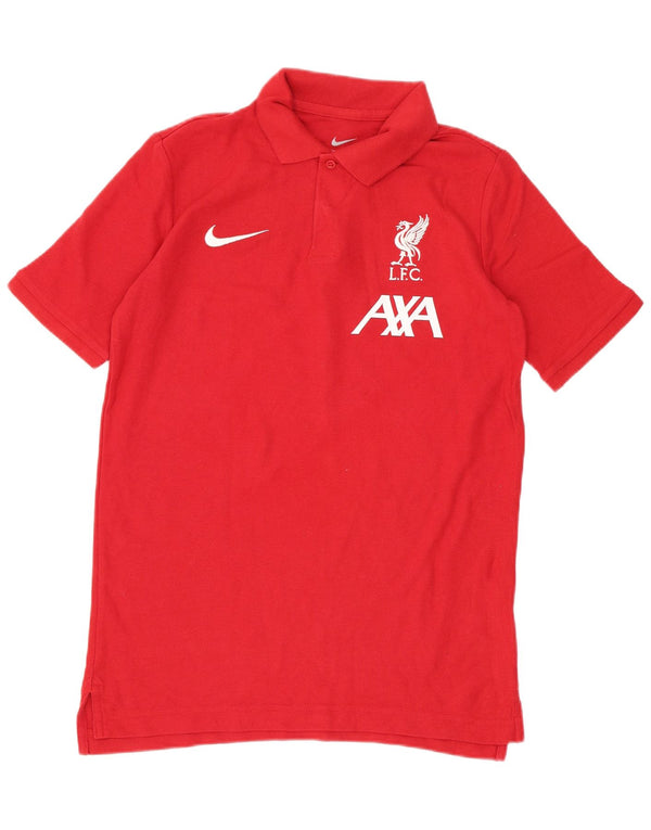Camisa polo Nike Boys Liverpool Graphic 12-13 anos grande algodão vermelho