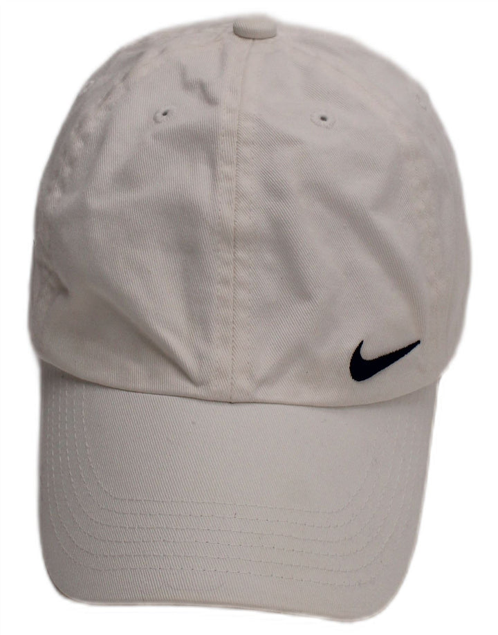 Boné de beisebol Nike Boys tamanho único algodão branco