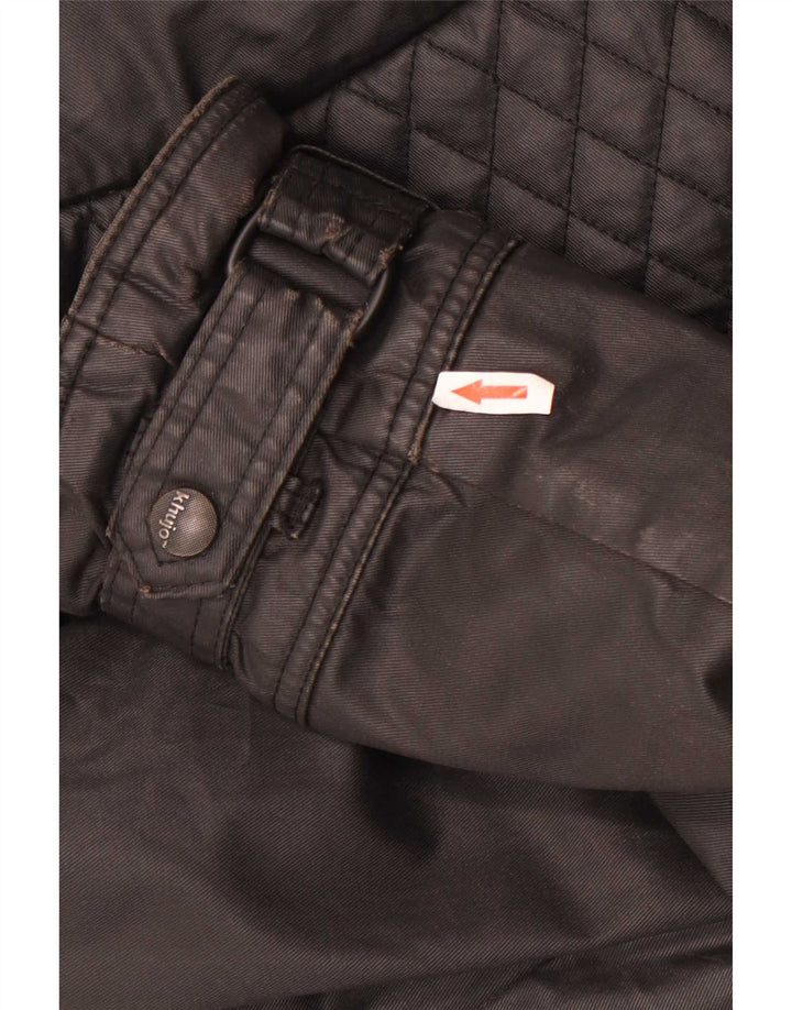 Casaco impermeável feminino KHUJO UK 18 XL poliéster preto