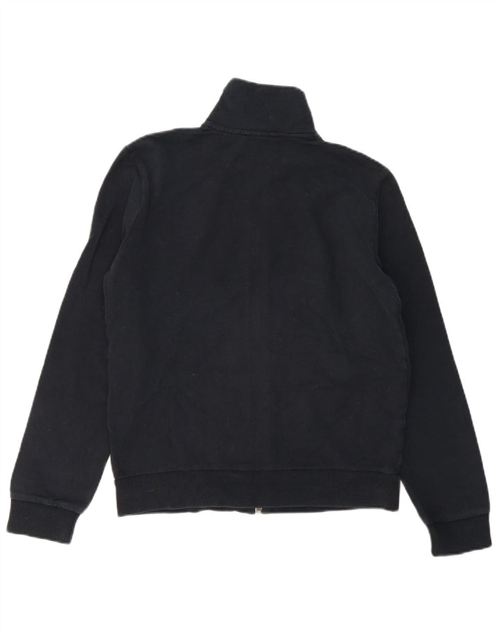 Puma Womens Tracksuit Top Jacket UK 14 Grande Algodão Preto