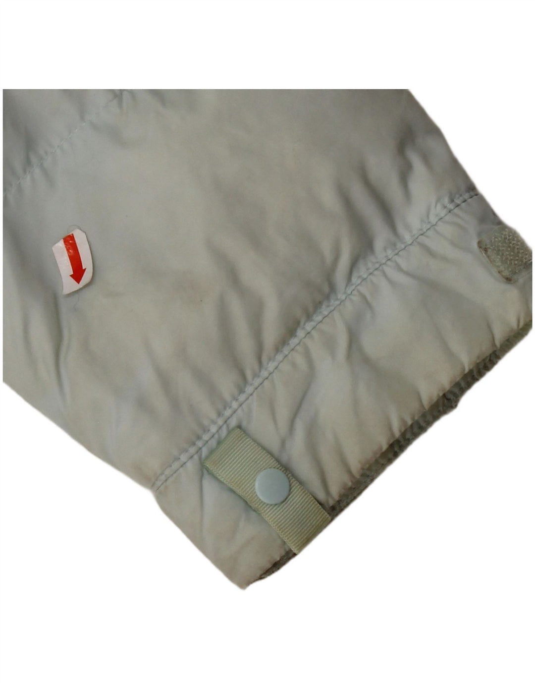 Jaqueta feminina acolchoada gráfica THE NORTH FACE Reino Unido 14 bloco colorido azul médio