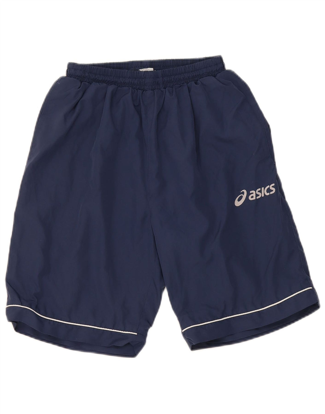 Shorts esportivos masculinos Asics pequeno poliéster azul marinho