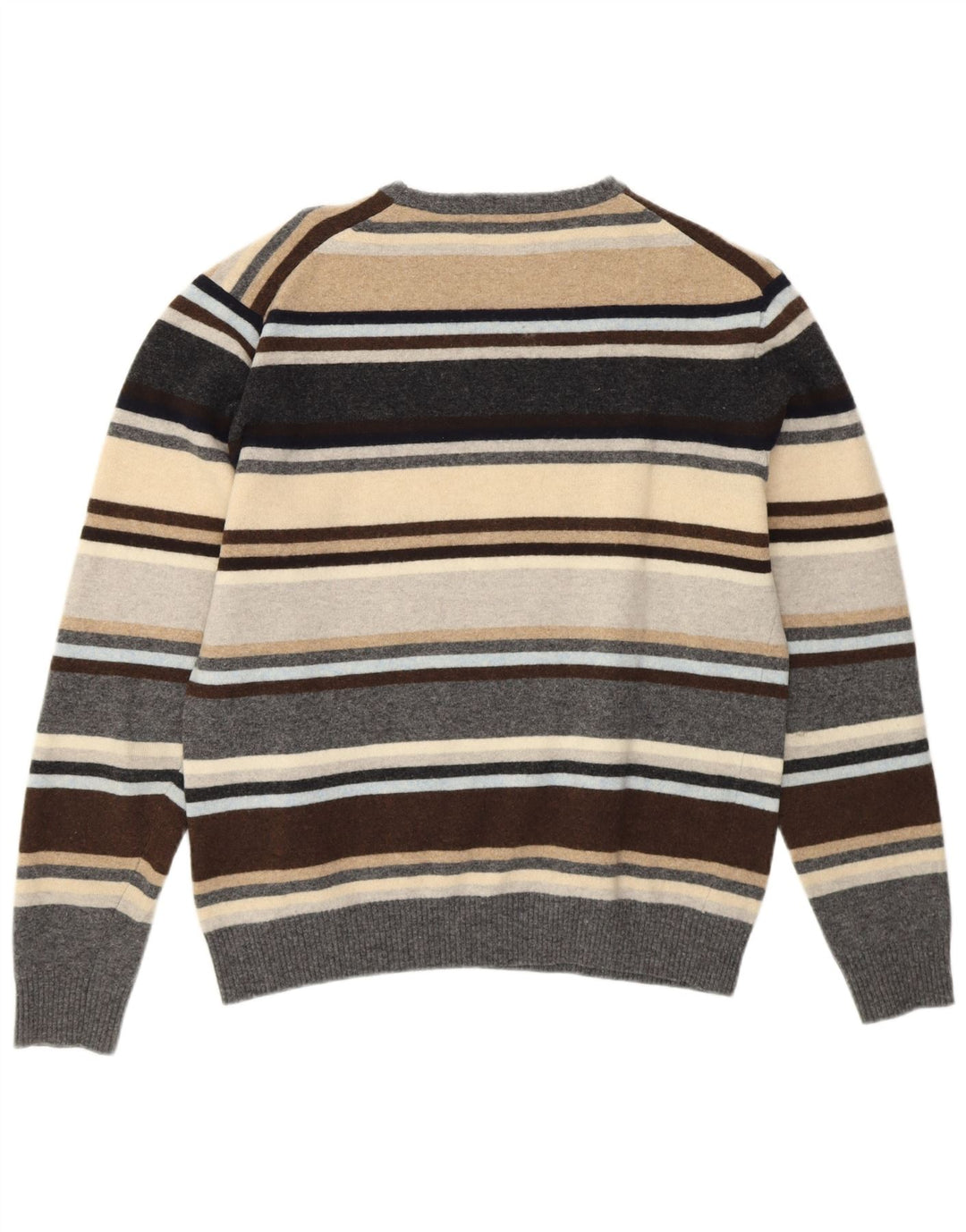 Suéter feminino KAPPA com gola redonda UK 16 grande listrado multicolorido