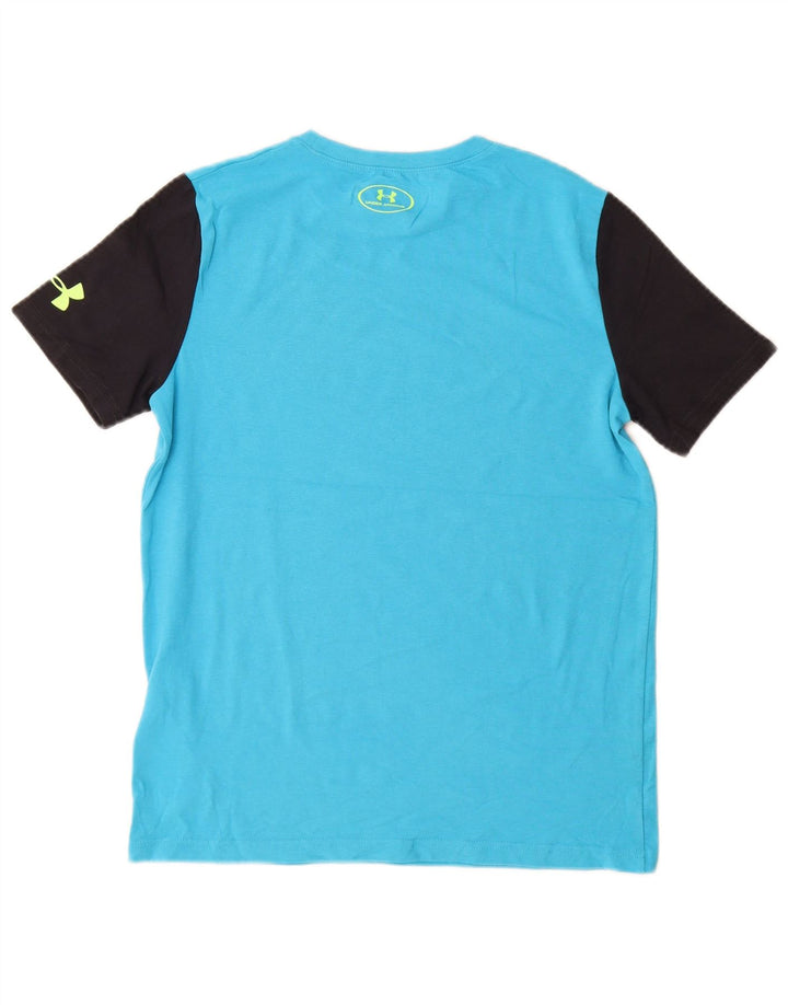 Camiseta gráfica UNDER ARMOUR Boys Heat Gear 11-12 anos grande azul