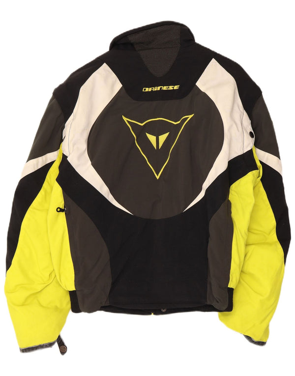 Jaqueta masculina Dainese Graphic Racer UK 38 bloco colorido preto médio