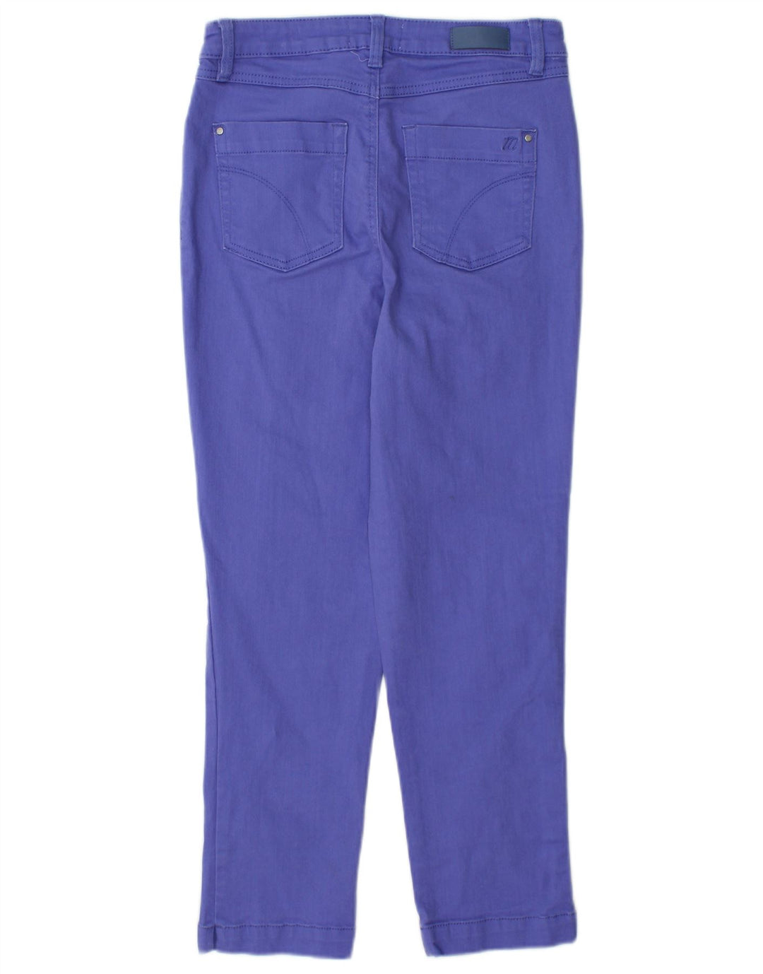 Calça jeans feminina MONSOON Hoile cortada UK 8 pequena W28 L25 roxa