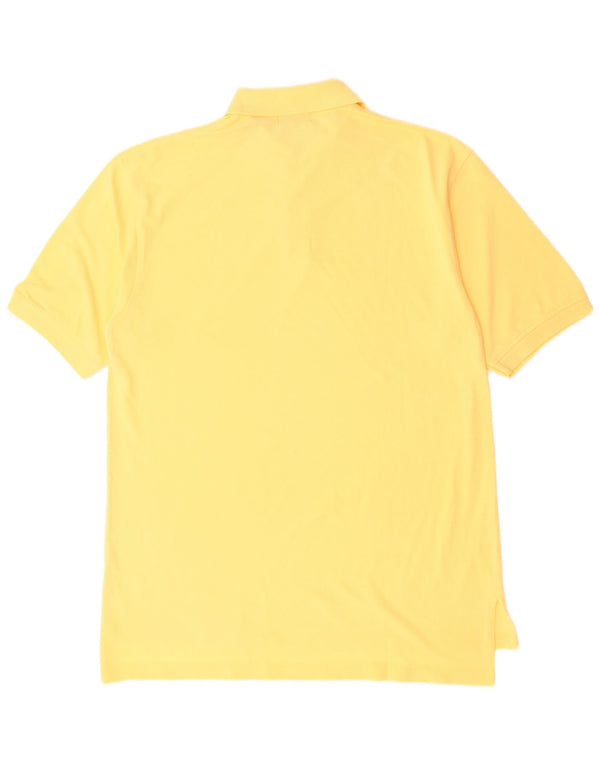 B. D. Camisa polo masculina Baggies grande algodão amarelo