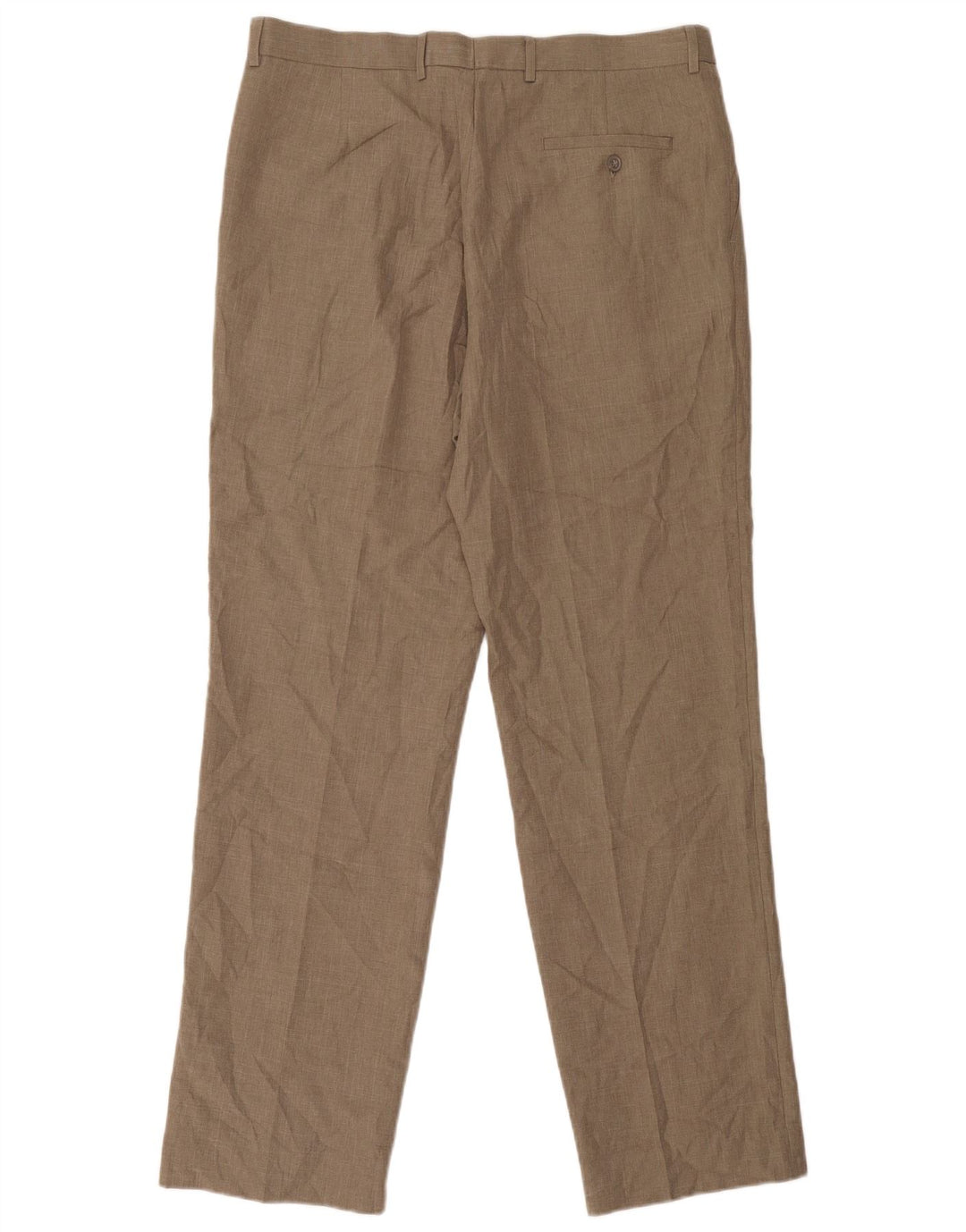 Calça masculina Marks & Spencer com pegged suit W36 L33 poliéster bege