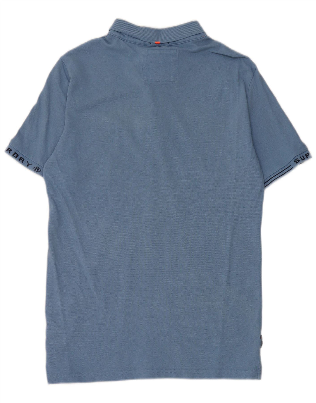 Camisa polo masculina Superdry Graphic azul médio algodão