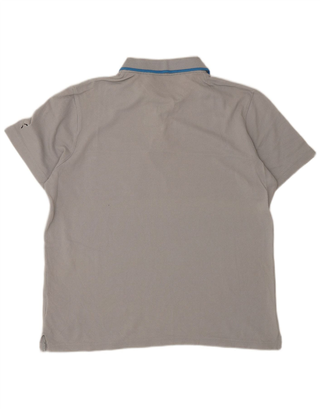 Camisa polo masculina Puma médio cinza listrado algodão