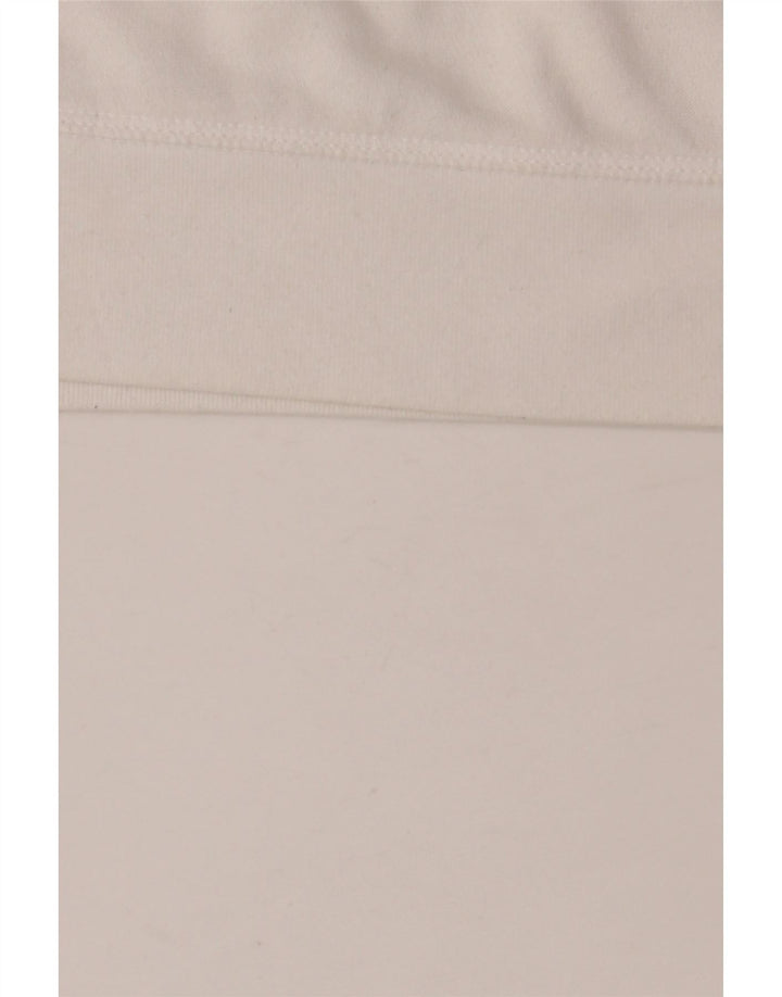 LEVI'S moletom feminino oversized jumper UK 10 pequeno algodão branco