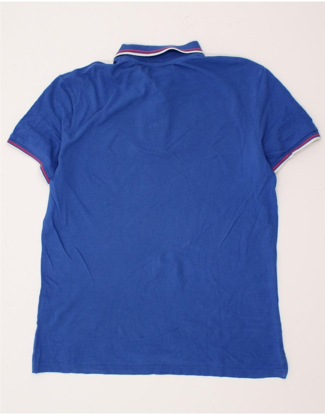 DIADORA Mens Slim Polo Shirt XL Blue Cotton Vintage Diadora and Second-Hand Diadora from Messina Hembry 