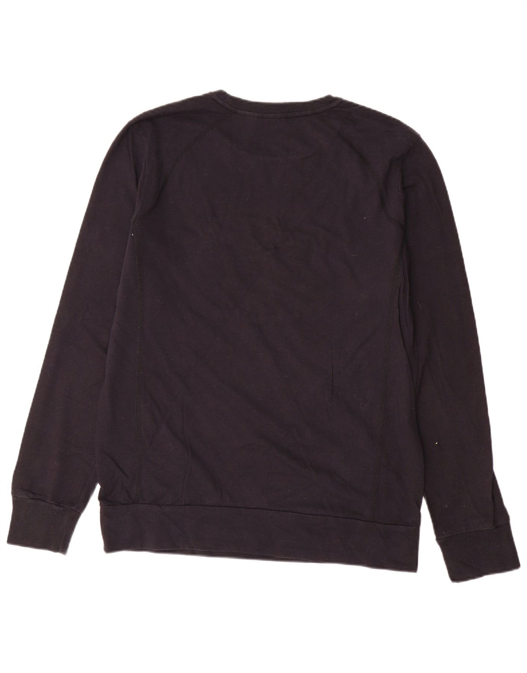 NIKE Mens Graphic Sweatshirt Jumper UK 42/44 Grande Algodão Preto