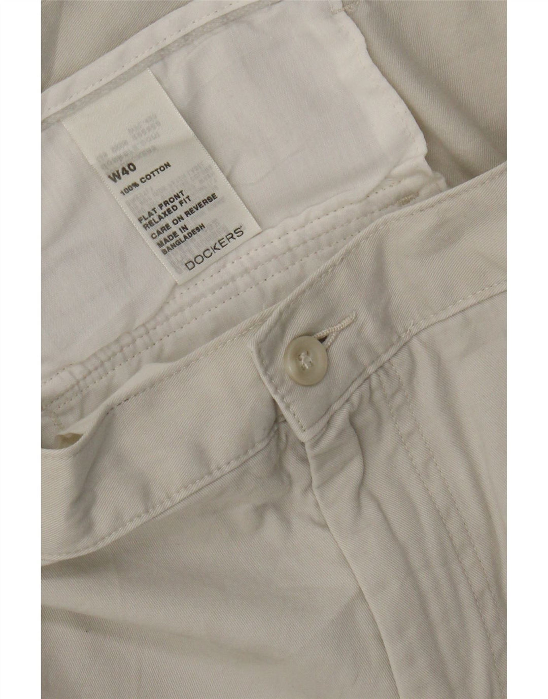 DOCKERS Mens Relaxed Fit Cargo Shorts W40 XL Beige Cotton Vintage Dockers and Second-Hand Dockers from Messina Hembry 