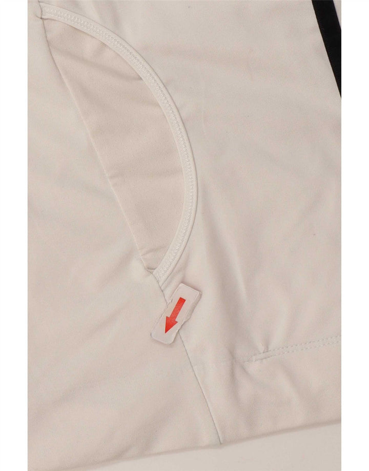 Adidas Womens Clima 365 T-Shirt Top UK 10 Pequeno Poliéster Branco