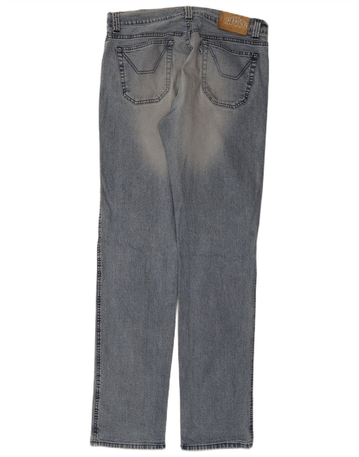 Jeans retos masculinos Jeckerson W34 L33 algodão azul