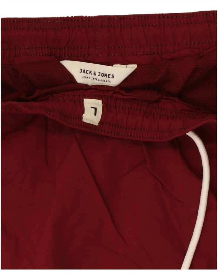Shorts de natação masculino Jack & Jones gráfico grande poliéster cor de vinho
