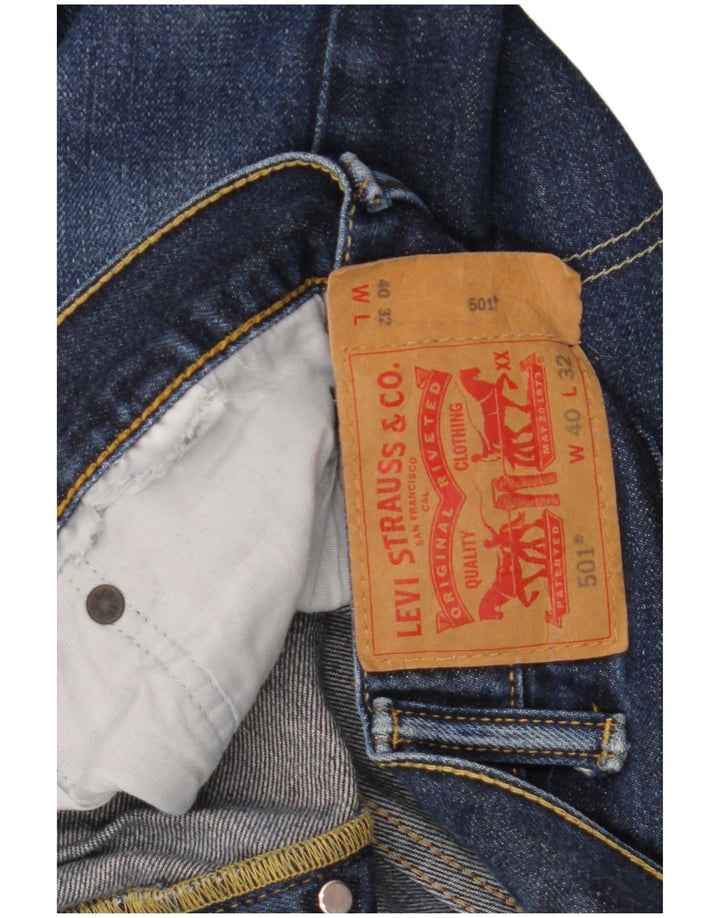 Jeans Levi's 501 Straight Masculino W40 L32 Azul Marinho