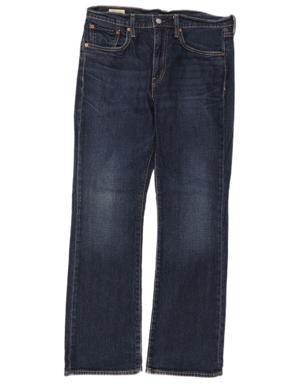 Levi's Masculino 527 Bootcut Jeans W32 L30 Azul Marinho Algodão