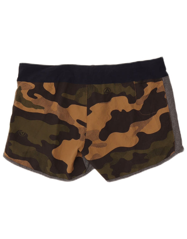 Shorts de natação femininos Reebok Graphic UK 12/14 médio marrom camuflagem