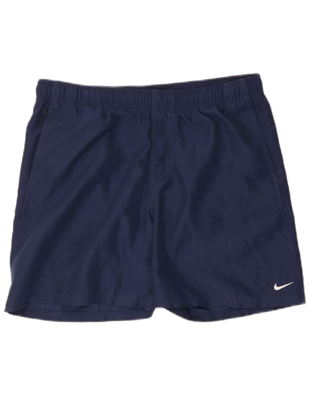 Shorts de natação masculinos Nike Graphic pequenos poliéster azul marinho
