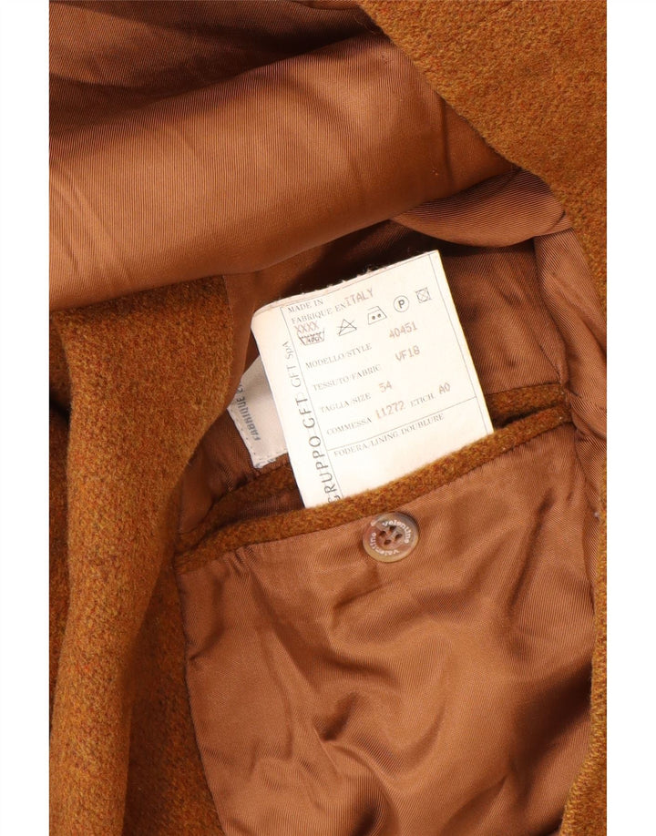 Jaqueta Blazer Masculina Valentino com 2 Botões IT 54 2XL Marrom Nova Lã
