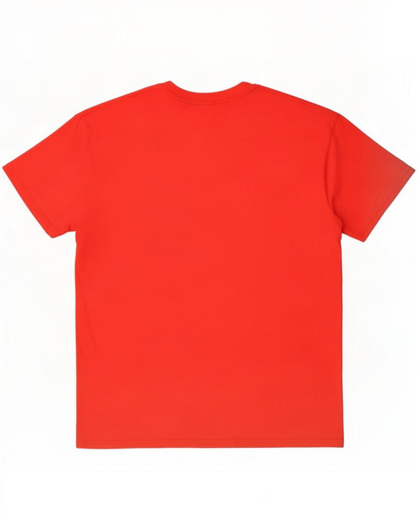 Camiseta gráfica masculina Fruit Of The Loom Top grande de algodão vermelho