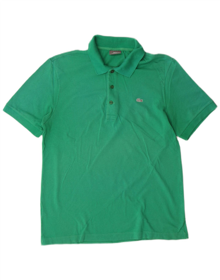 Camisa polo masculina LACOSTE tamanho 5 grande algodão verde