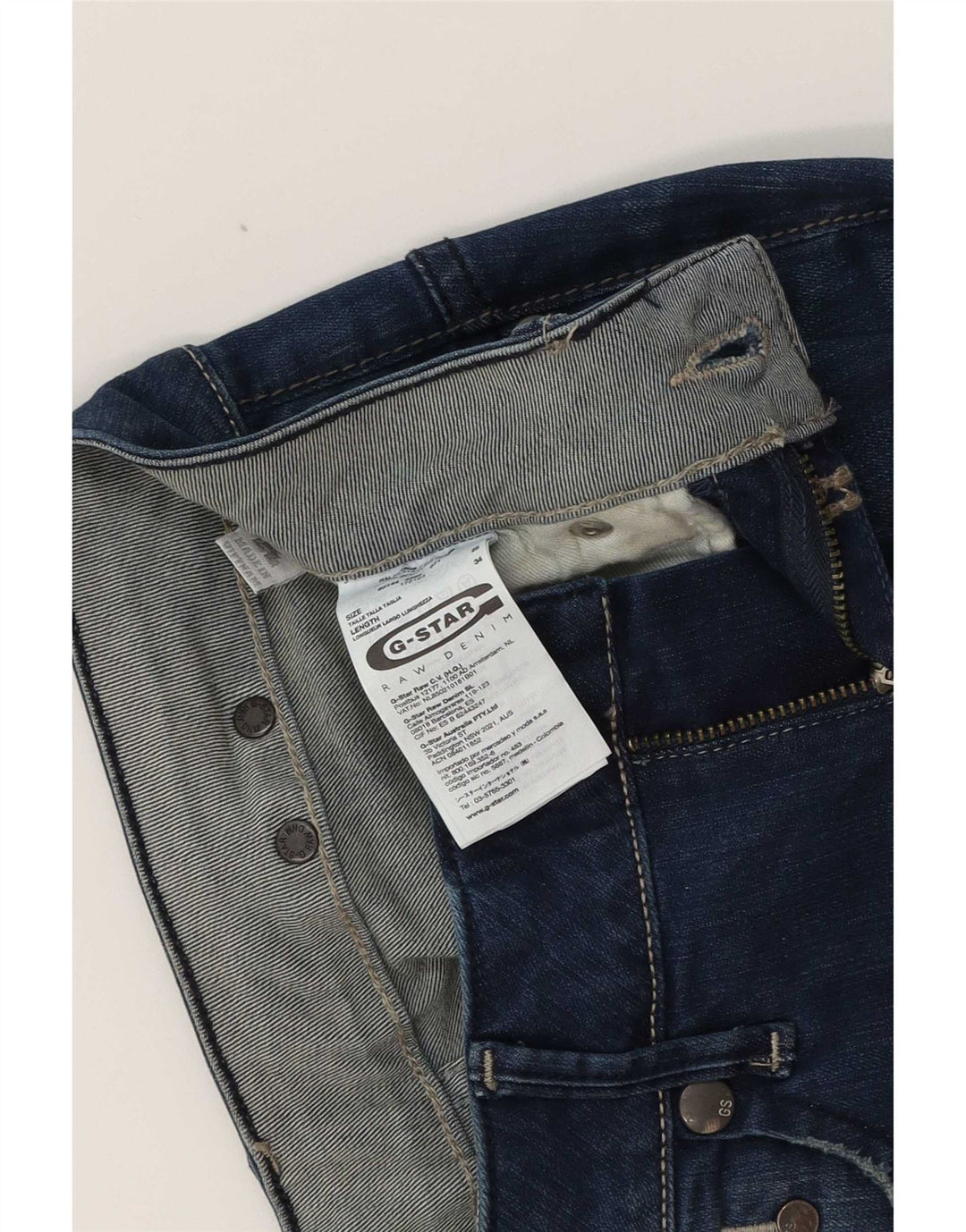 Jeans feminino G-Star Raw Bootcut W25 L27 algodão azul