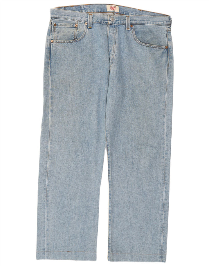 Levi's Masculino 501 Straight Jeans W38 L28 Azul Algodão