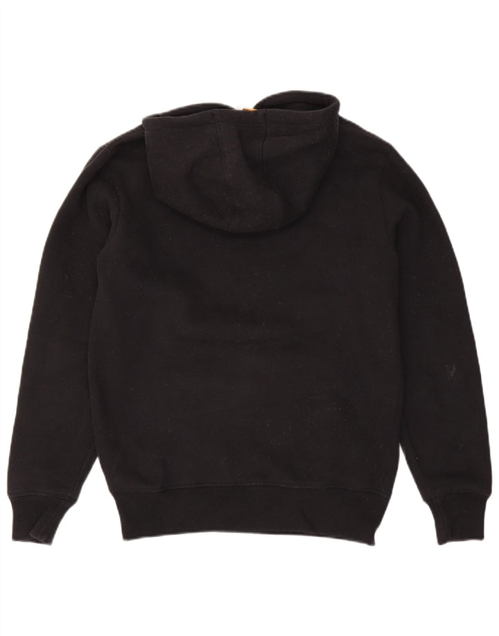 Suéter Ellesse masculino com capuz gráfico pequeno algodão preto