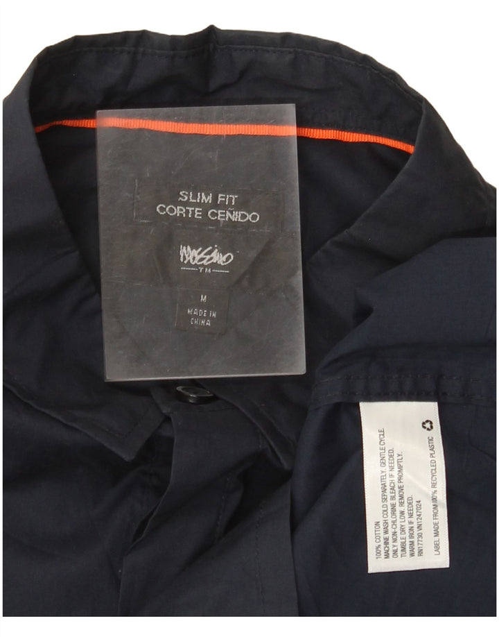 Pulôver masculino Mossimo de manga curta de algodão azul marinho médio