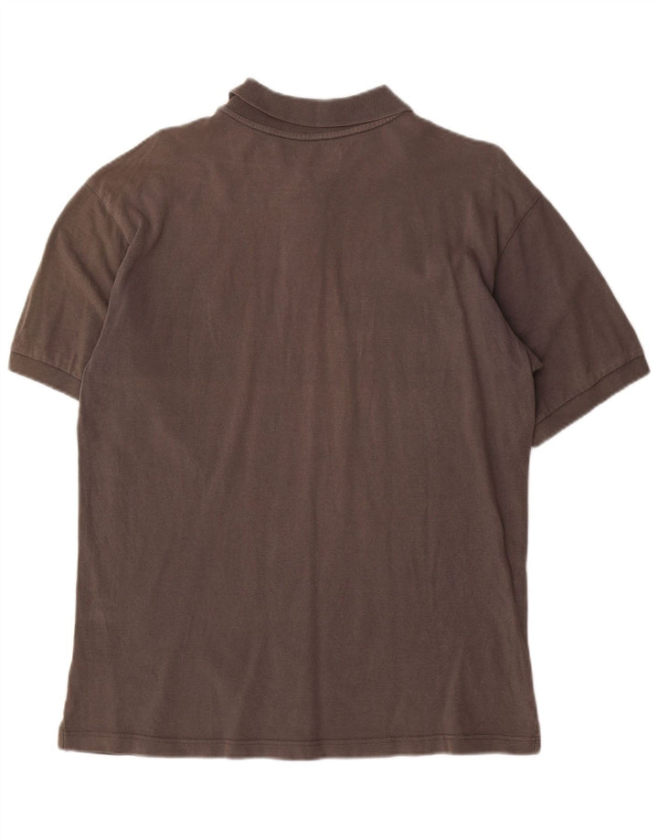 Camisa polo masculina Asics grande algodão cinza