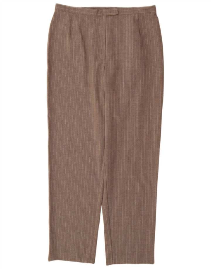 LAURA ASHLEY Calça feminina de cintura alta Reino Unido 16 grande W32 L31 cinza