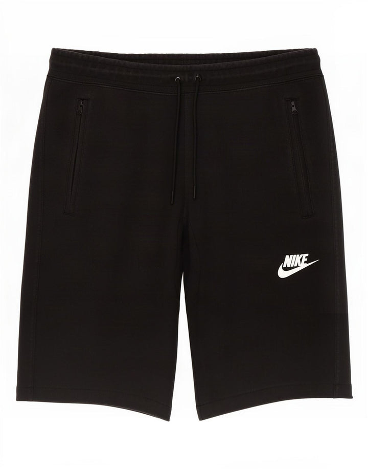 Shorts esportivos masculinos Nike médio algodão preto