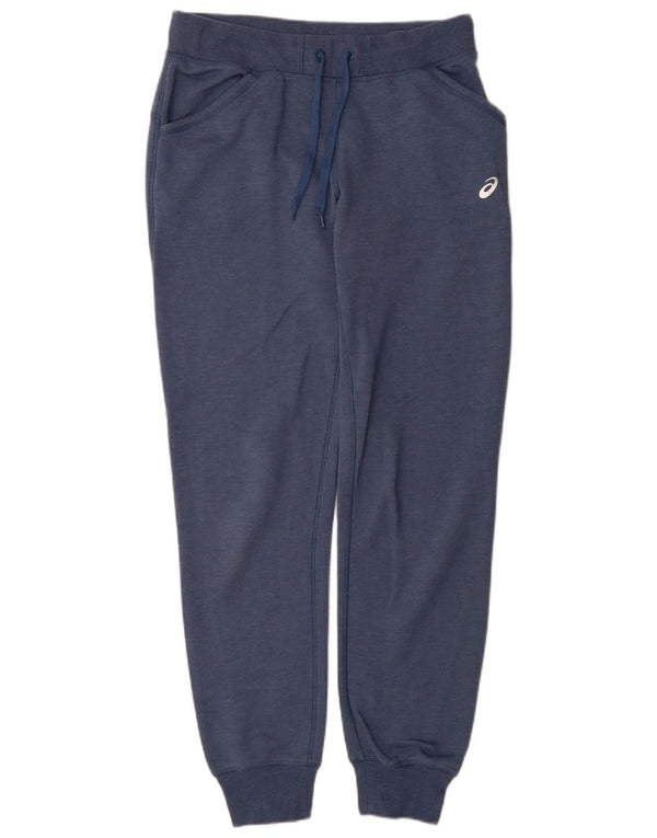 Calça de treino feminina Asics Joggers UK 16 grande algodão azul