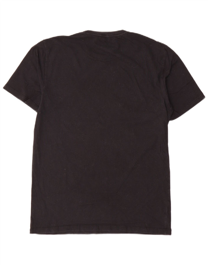 Camiseta masculina Reiss Top médio preto
