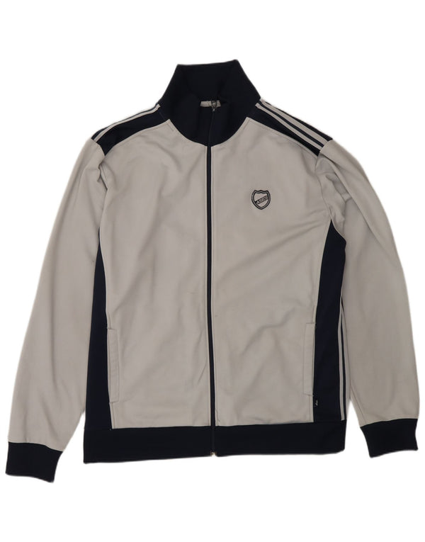 Asics Mens Tracksuit Top Jacket Grande Cinza Colorblock
