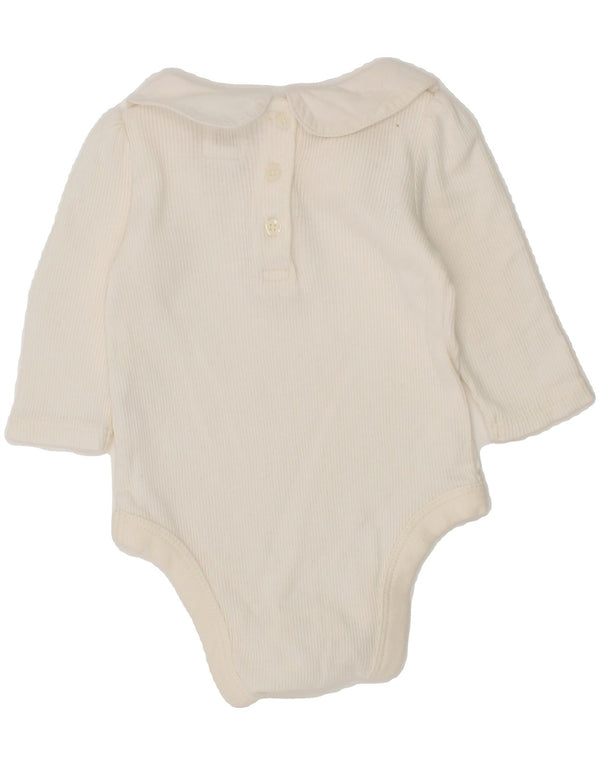 Body GAP para meninas de 0 a 3 meses listrado branco