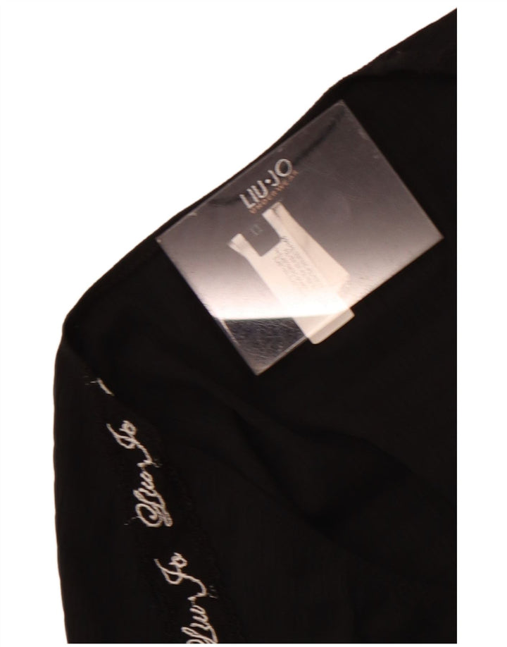 Blusa feminina Liu Jo com estampa gráfica UK 4 XS preto poliéster