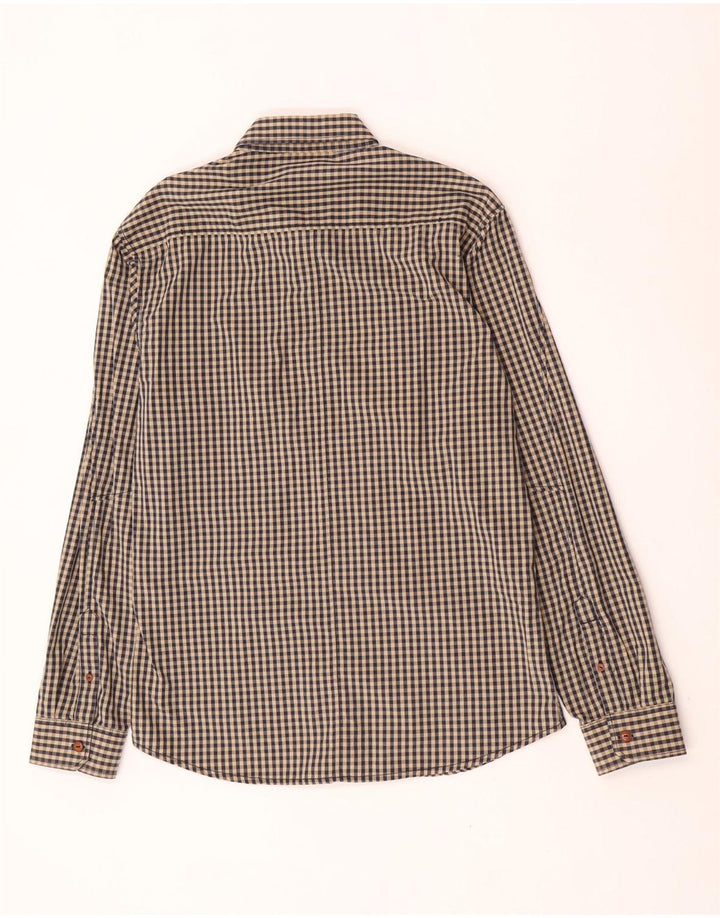 Camisa masculina Jack & Jones grande marrom guingão
