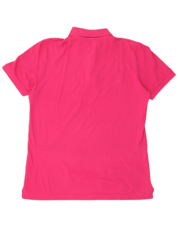 Camisa polo masculina Kappa grande algodão rosa