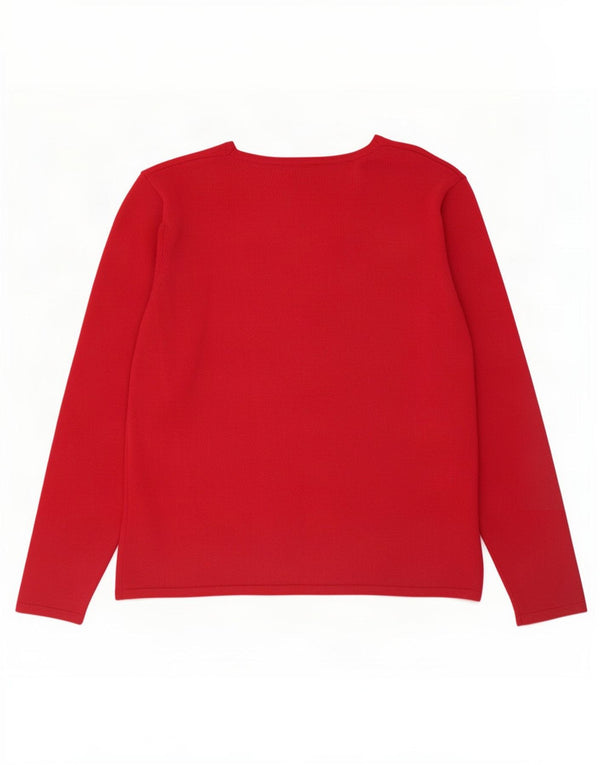 Suéter cardigã feminino Marks & Spencer Reino Unido 14 grande viscose rosa