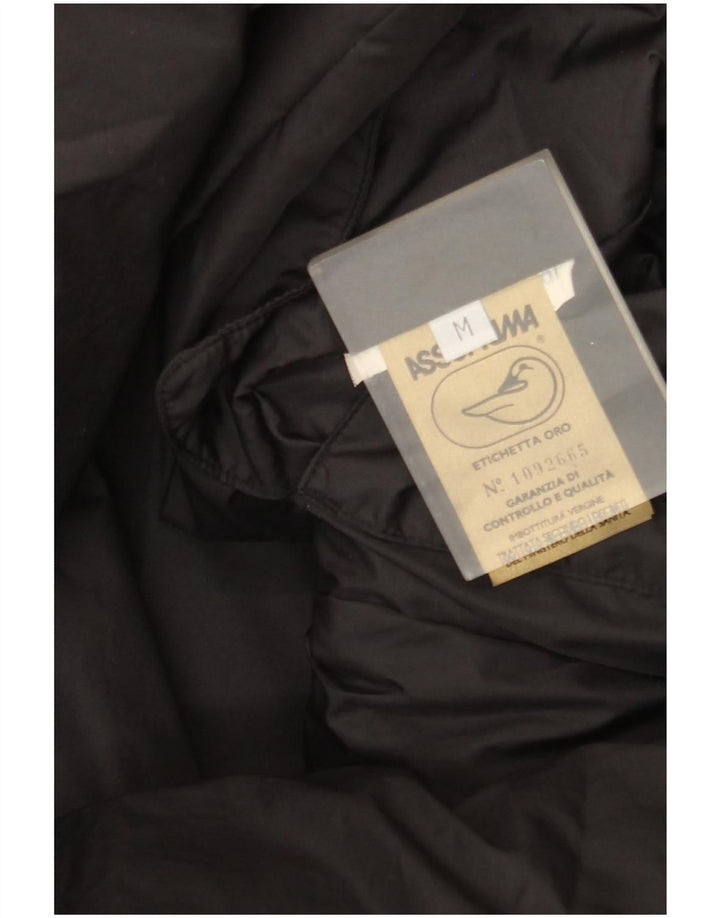 Casaco acolchoado feminino vintage solto UK 14 médio preto
